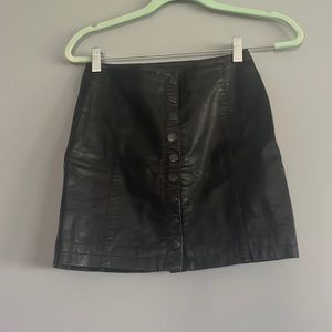 Leather skirt